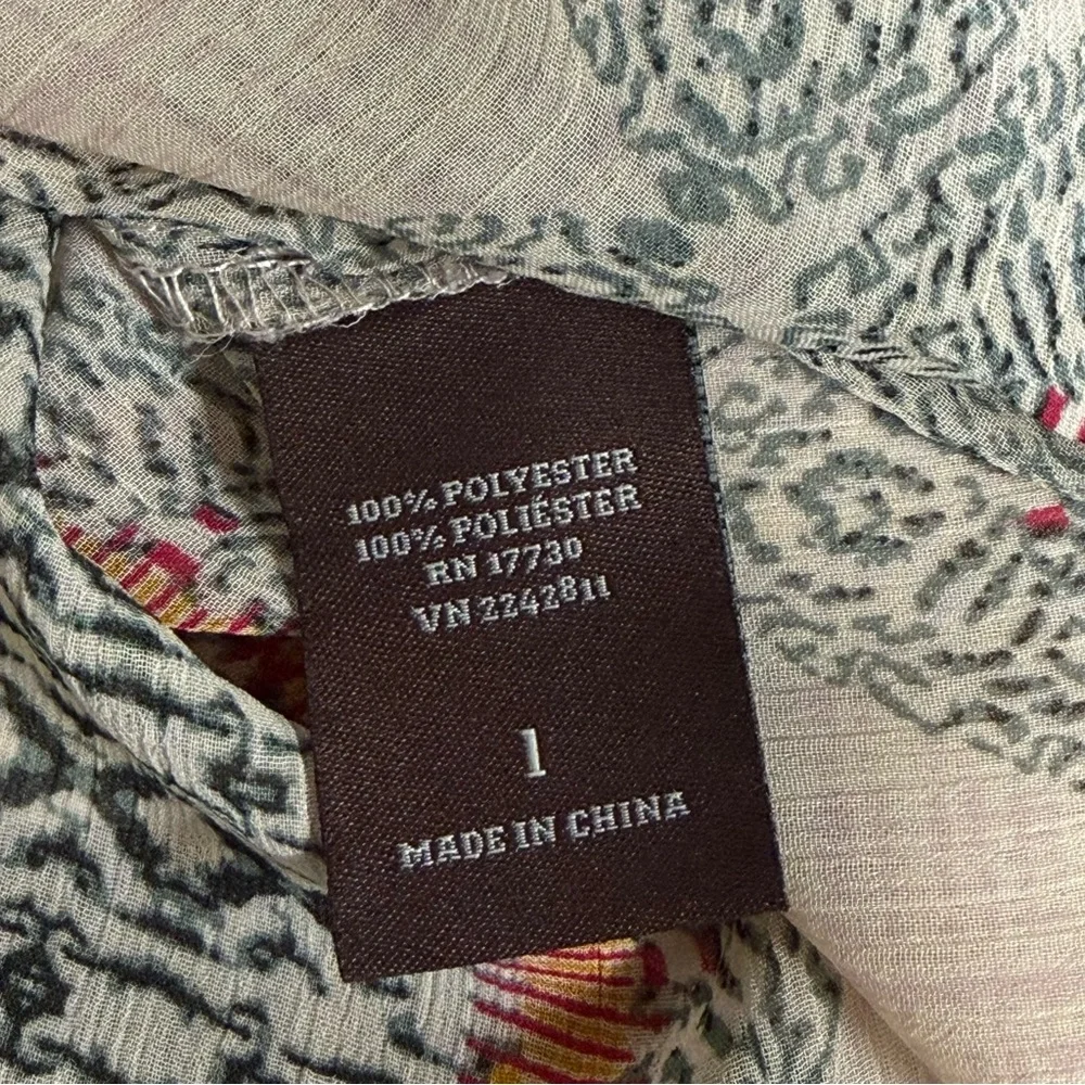 Knox Rose Boho Tunic Dress Size 1 Tan Black High Low Sleeveless - Picture 7 of 9